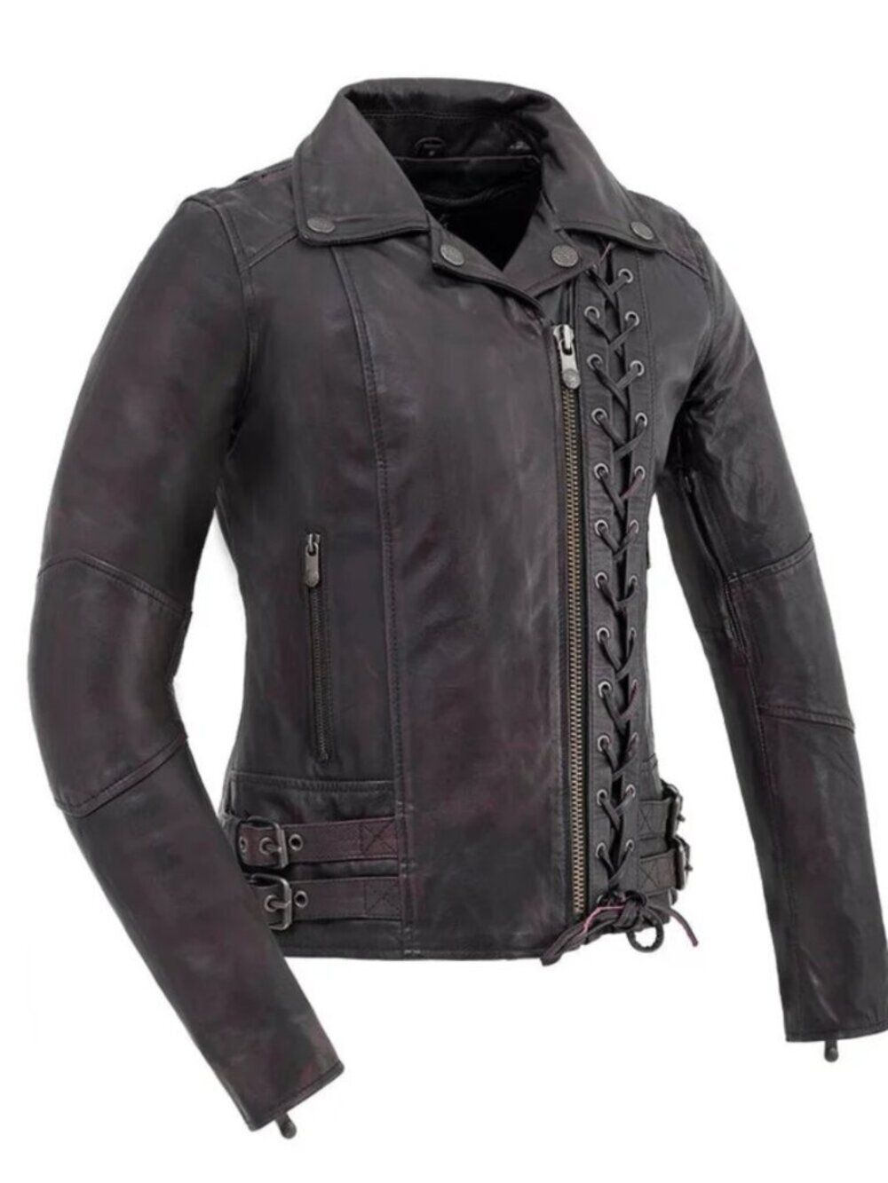 Women's Black Genuine Leather Fashion Biker Jacket Women Jacket Stylish Jacket